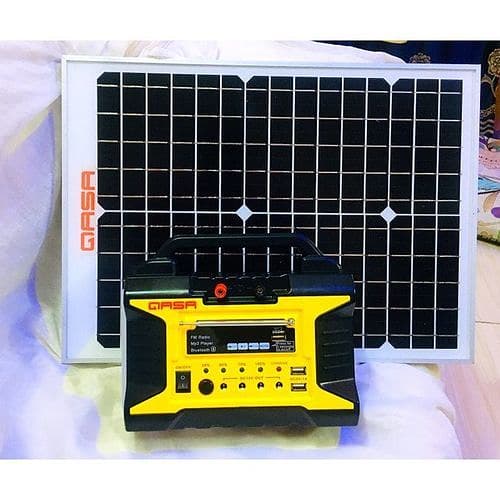 Full Qasa Solar Rechargeable Power kit